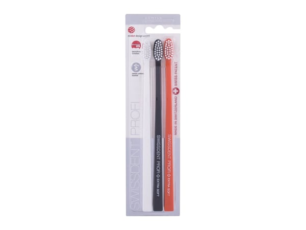 Swissdent Gentle Extra Soft – 3 stk (hvit, rosa, lys blå)