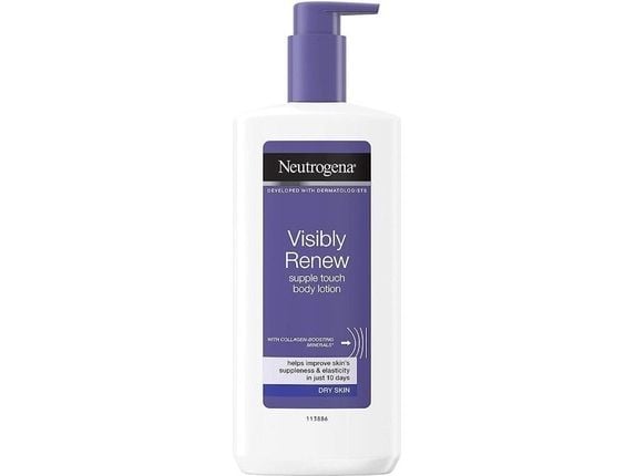 Neutrogena Visibly Renew, Solkrem, Unisex, Elastisitet, Fuktighets krem, Utjevning, Tørr hud, 400 ml, Pumpe flaske