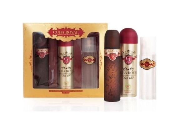 Cuba Royal gavesett for menn EDT 100 ml + aftershave 100 ml + deodorant 200 ml
