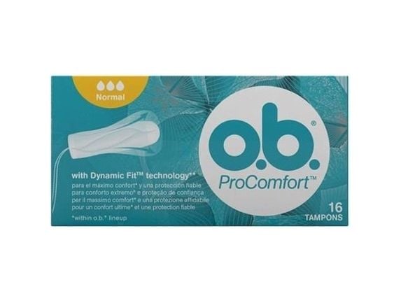 o.b. ProComfort Normal, Grön, Vit, 16 styck