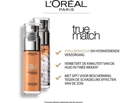 L'Oreal True Match Foundation New Face Foundation 6.N Neutral Undertone 30ml