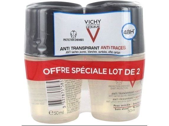 HOMME DEO ROLL ON ANTITRANSPIRANTTI 48H LOT 2 pz 2 pz