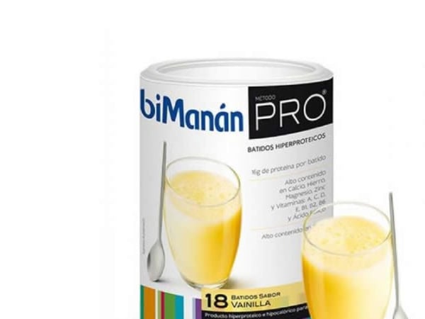 biManán 8424259997805, Pulver, Melkeprotein, Vanilje, A, C, D, E, B1, B2, B6, B9, Calcium, Magnesium, Iron, Zinc, 16 g, 98 kcal