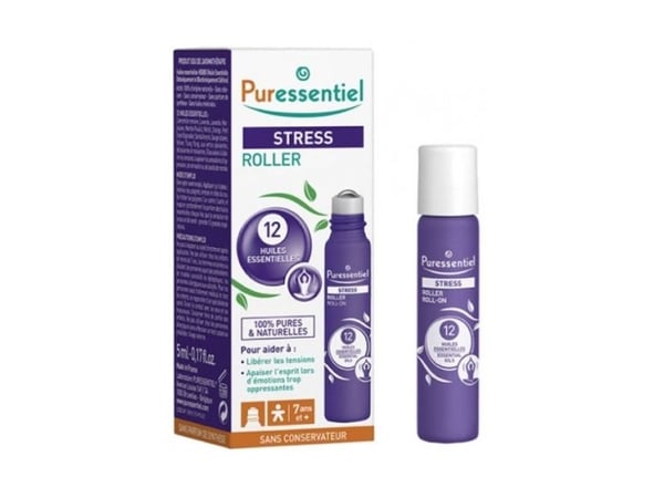 Puressentiel Stress eteriska oljor roll-on mot huvudvärk 5 ml (unisex)