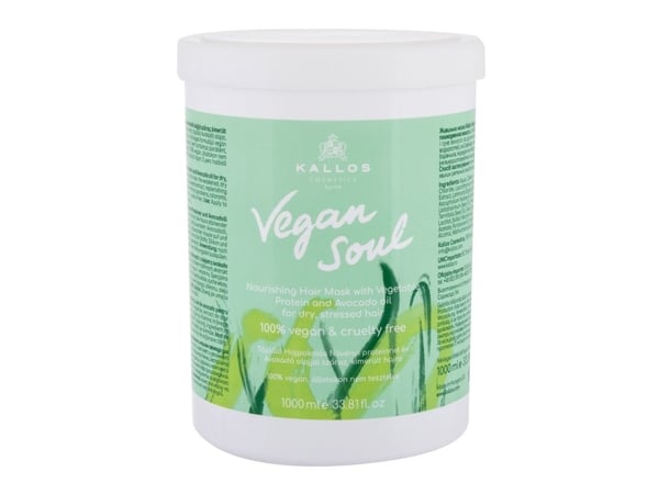 Kallos Vegan Soul nærende hårmaske 1000 ml
