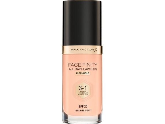 Max Factor Facefinity All Day Flawless Flexi-Hold 3in1 Primer Concealer Foundation SPF20 40 30 ml