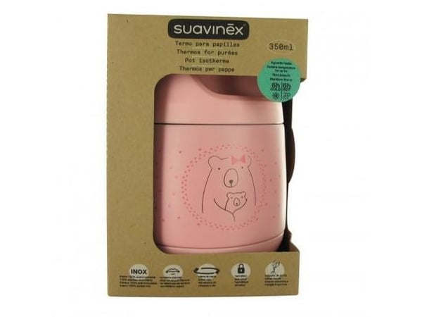 Hermès SUAVINEX - 402842-TERMOS FOR FOOD 400ML/vaaleanpunainen/WONDERLAND Hermès SUAVINEX - 402842-TERMOS FOR FOOD 400ML/vaaleanpunainen/WONDERLAND