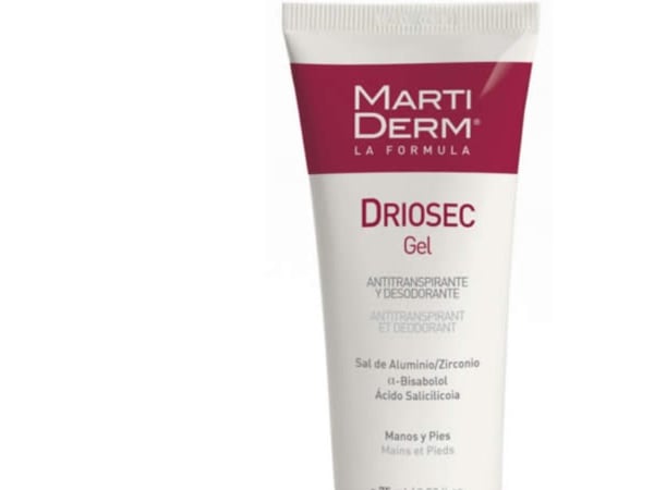 Martiderm Driosec Gel antiperspirantgel for hender og føtter 75 ml