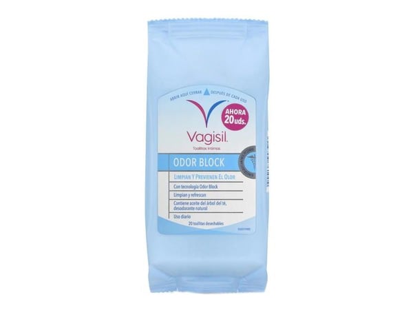 Vagisil/Vaginesil våtservietter mot dårlig lukt 10 stk