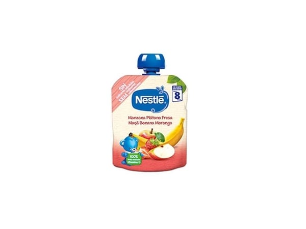 Nestlé babymos "Apple", "Banana" og "Strawberry" 8 m 90 g