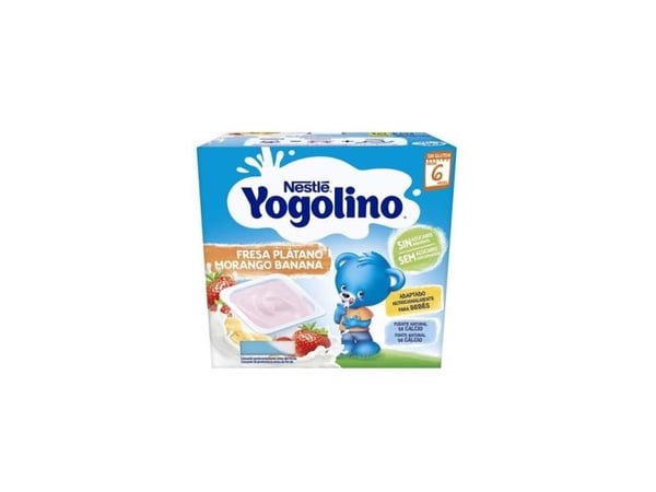 Nestlé Yogolino jordgubb & banan 6 mån 4x100 g