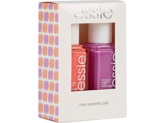 Essie Hey Sweetie Pie! sett: neglelakk, Glossy Shine Finish, 36, Splash Of Grenadine 13,5 ml + neglelakk, Glossy Shine Finish, 74, Tart Deco 13,5 ml