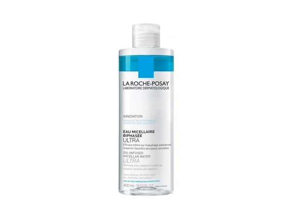 La Roche-Posay Oil Infused Micellar Water Ultra 400 ml tvåfas micellärt vatten för ultrasensitiv hud