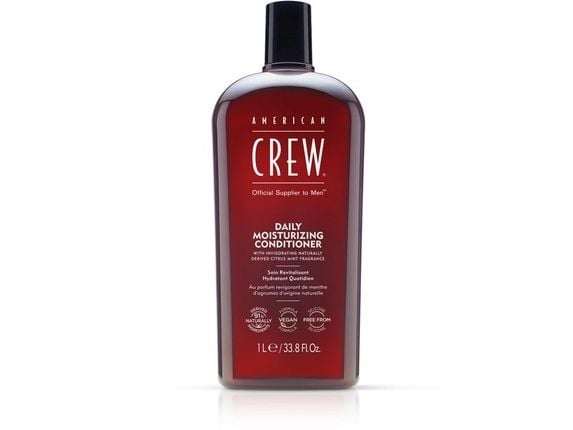 American Crew Daily Moisturizing Conditioner, Mænd, 1000 ml, Tørt hår, Normalt hår, Alle farver, Beskyttelse, Reparation, Styrkende, Flaske