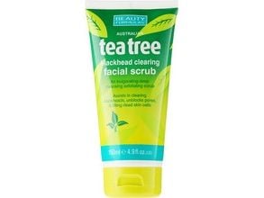 Beauty Formulas Tea Tree Blackhead Peeling Ansiktsskrubb Rensende Ansiktsskrubb 150ml