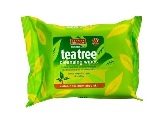 BEAUTY FORMULAS Teepuu puhdistuspyyhkeet 30kpl