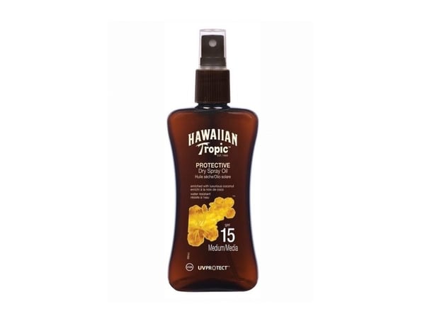 Hawaiian Tropic Protective Dry Spray Oil Spf 15 Medium 200ml