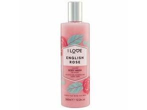 I Love, English Rose, fuktighetsgivende dusjgel 360 ml unisex