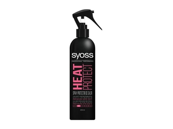 SYOSS HEAT PROTECT, Hårspray, Unisex, Alt hår, 250 ml, Beskyttelse, Aqua - Alkohol denat. - VP/VA Copolymer - Laurdimonium Hydroxypropyl Hydrolyzed...