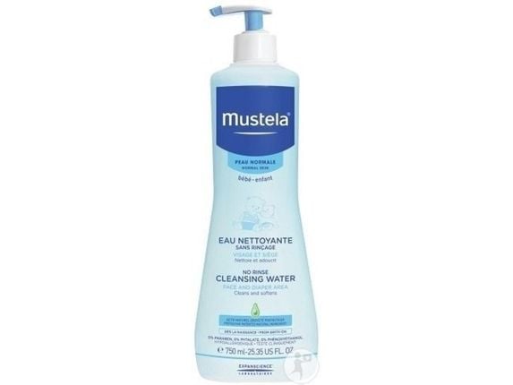 Mustela Bébé rensende vann uten skyll 750 ml
