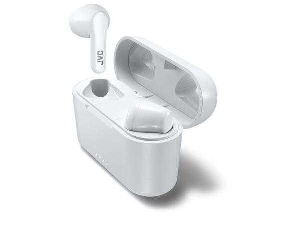 JVC HA-A3T - True wireless-hodetelefoner med mikrofon - ørepropp - Bluetooth - hvit