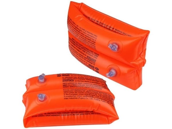 Intex 59642, Simdynor för armarna, Pojke/flicka, Polyvinylklorid (PVC), Vinyl, Orange