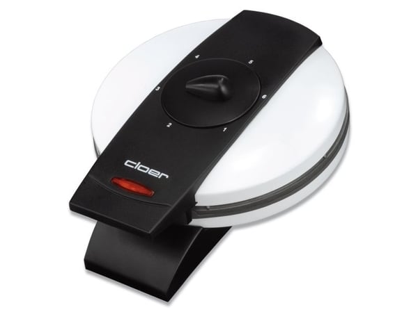 Cloer Waffle Iron 1621, 5 vohveli(a), Sydän (muoto), Musta, Harmaa, Valkoinen, 0,89 m, 930 W, 230 V