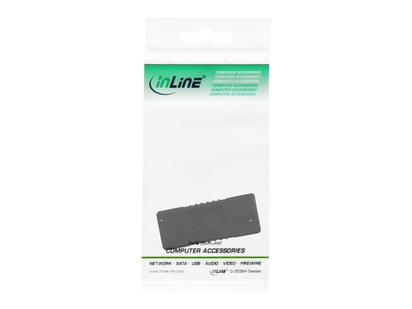 InLine 35300P, USB 3.0 A female, USB3.0 A, Svart