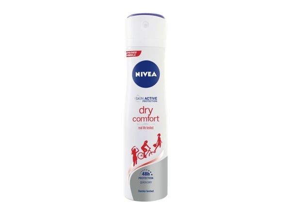 NIVEA Dry Comfort, Kvinder, Antiperspirantti, Suihku deodorantti, Spray, 200 ml, 48 t