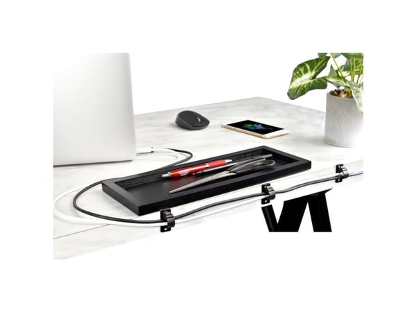 StarTech.com 100 itseliimautuvaa kaapelinhallintaklipsiä musta, Network/Ethernet/Office Desk/Computer Cord Organizer, Sticky Cable/Wire Holders, Ny...