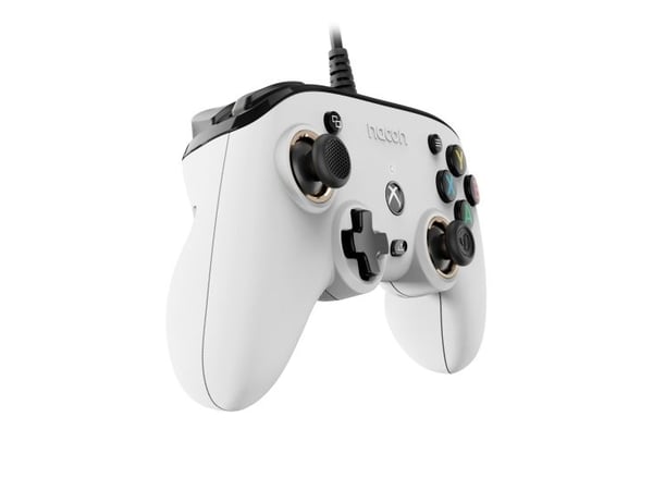 NACON Pro Compact Controller, Pad-ohjain, Xbox One, Xbox Series S, Xbox Series X, Langallinen, USB, Valkoinen, 3 m