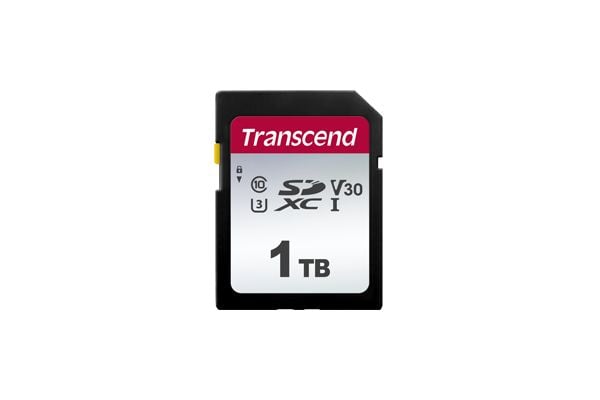 Transcend 300S - Flashminnekort - 1 TB - Video Class V30 / UHS-I U3 / Class10 - SDXC UHS-I
