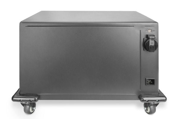 DIGITUS DN-45003 - Vogn (kun lading) - for 16 nettbrett / notebook-er - låsbar - SPCC-kaldvalset stål - svart, RAL 9005 - skjermstørrelse: inntil 14"