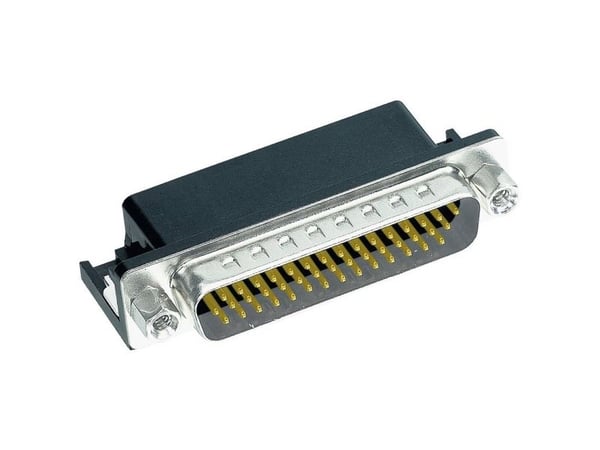 Harting 09 56 562 7813, D-Sub 78-pinners, Svart, Rustfritt stål, Stål, Termoplastisk harpiks, Kobberlegering, 25 mO, 1000 V
