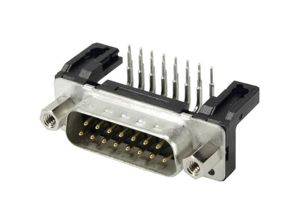 Harting DSUB SV MA SSDP ANG73-254 37P AU3, D-Sub 37-pin M, Sort, Metallisk, Polybutylentereftalat (PBT), Stål, Termoplast, Kobberlegering, 10 mO, 1...