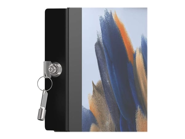 Compulocks Galaxy Tab A8 10.5" Space Enclosure Wall Mount - Kotelo - tabletille - lukittava - kiiltävä alumiini - musta - näytön koko: 10.5" - kiin...
