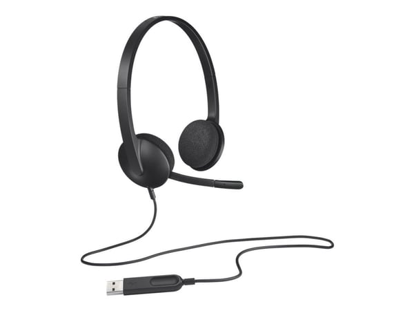 Logitech USB Headset H340 - Kuulokkeet - på øret - kabling