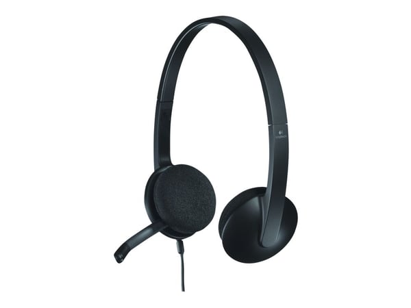 Logitech USB Headset H340 - Kuulokkeet - på øret - kabling