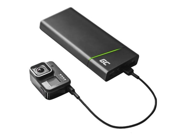 Green Cell PowerStream - USB-kabel - USB-C (hann) til USB (hann) - 2.4 A - 1.2 m - svart