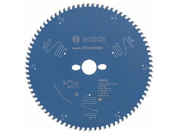 Bosch Expert for Aluminium - Sirkelformet sagblad - for tre, plast, aluminium, ikke-jernholdig metall, epoksy - 260 mm - 80 tenner