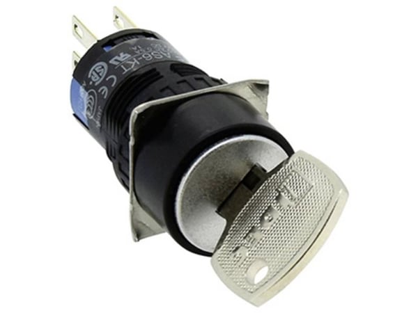 Idec AS6M-2KT2PB dreiekontakt 220 V 5 A, 2 bryterposisjoner (1 stk.)