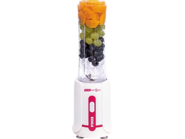 Noveen SB220 Amarant, Bord juicepresse, 0,6 l, Isknusing, 300 W, Hvit, Rød