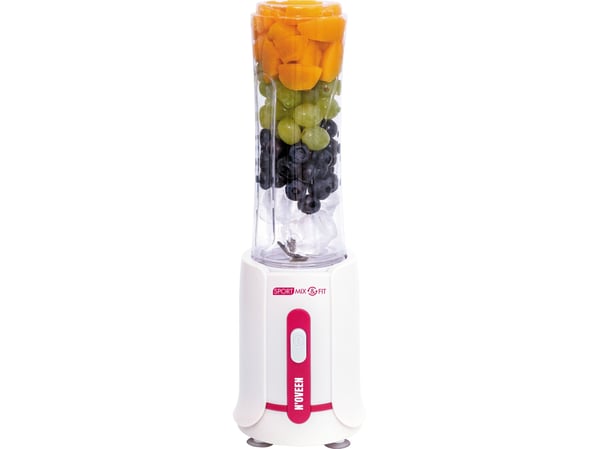 Noveen SB220 Amarant, Bord juicepresse, 0,6 l, Isknusing, 300 W, Hvit, Rød
