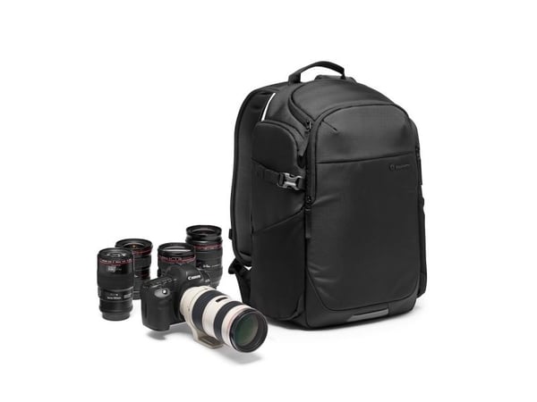 Manfrotto Advanced Befree III - Ryggsekk for digitalfotokamerahus med linser / bærbar / nettbrett / tripod / tilbehør - syntetisk tøy - svart