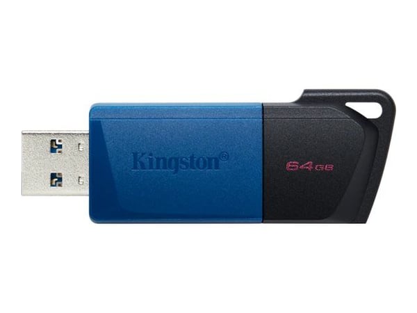 Kingston Technology DataTraveler 64GB USB3.2 Gen 1 Exodia M (Black + Blue) - 2 Pieces, 64 GB, USB A-tyyppi, 3.2 Gen 1 (3.1 Gen 1), Liuku, 20 g, Mus...