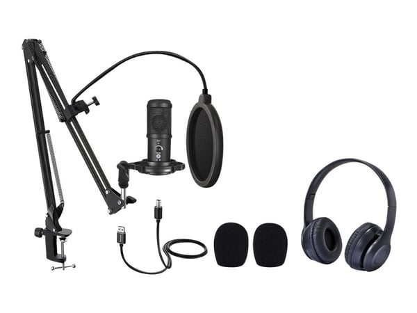 Easypix MyStudio - Podcast Kit hodetelefons- og mikrofonsett
