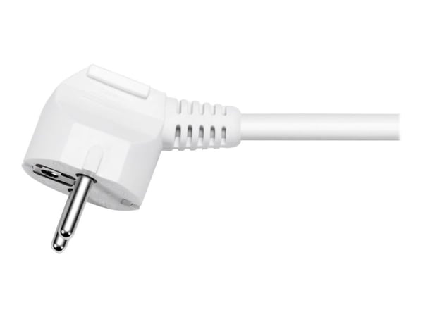 DELTACO GT-0600 - Effektband - AC 250 V - 3680 Watt - ingång: power CEE 7/7 - utgångskontakter: 6 (6 x ström CEE 7/3) - 1.5 m sladd - vit