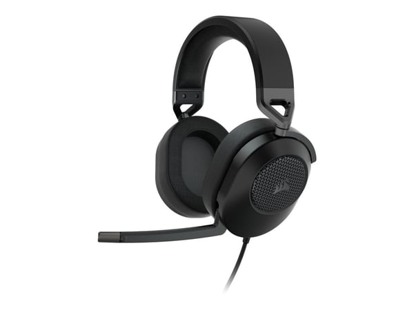 CORSAIR Gaming HS65 SURROUND - Hodesett - full størrelse - kablet - 3,5 mm jakk - karbon
