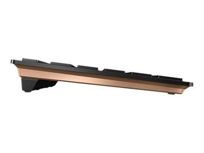 CHERRY DW 9100 SLIM, Langaton, RF Wireless + Bluetooth, QWERTY, Musta, Sisältää hiiren