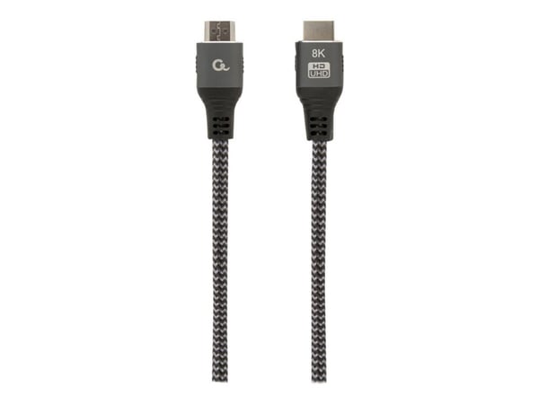 Cablexpert Select Plus Series - Ultra High Speed - HDMI-kabel med Ethernet - HDMI hann til HDMI hann - 2 m - skjermet - støtter 21:9 kinosideforhol...